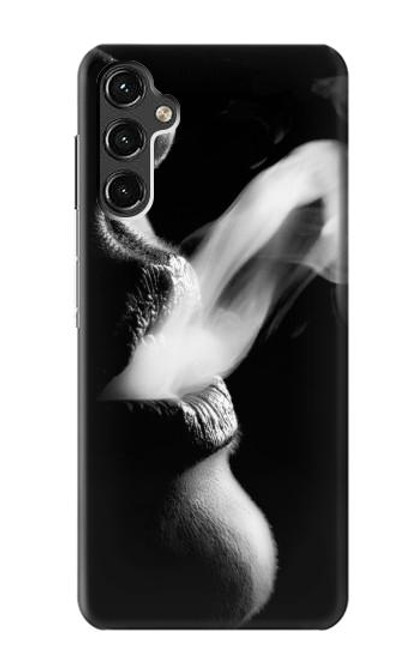 S0917 Sexy Lip Girl Smoking Hülle Schutzhülle Taschen für Samsung Galaxy A14 5G