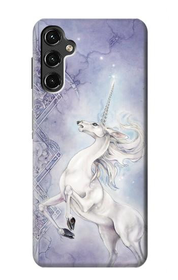 S1134 White Horse Unicorn Hülle Schutzhülle Taschen für Samsung Galaxy A14 5G