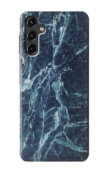 S2799 Light Blue Marble Stone Graphic Printed Hülle Schutzhülle Taschen für Samsung Galaxy A14 5G