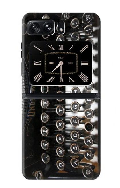 S0620 Typewriter Hülle Schutzhülle Taschen für Motorola Moto Razr 2022
