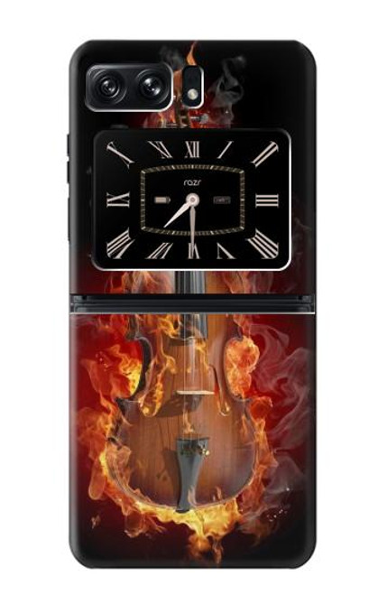 S0864 Fire Violin Hülle Schutzhülle Taschen für Motorola Moto Razr 2022