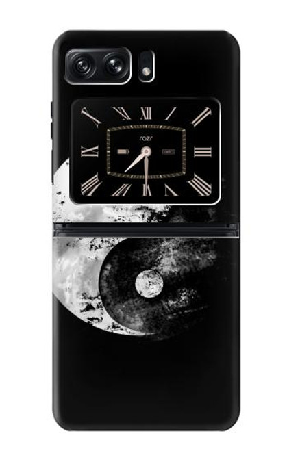 S1372 Moon Yin-Yang Hülle Schutzhülle Taschen für Motorola Moto Razr 2022