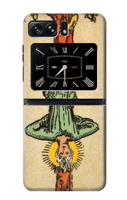 S3377 Tarot Card Hanged Man Hülle Schutzhülle Taschen für Motorola Moto Razr 2022