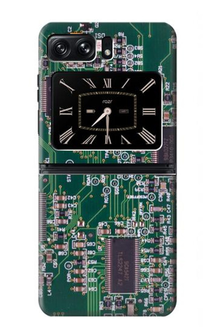 S3519 Electronics Circuit Board Graphic Hülle Schutzhülle Taschen für Motorola Moto Razr 2022