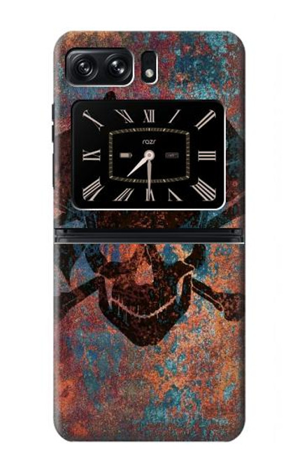 S3895 Pirate Skull Metal Hülle Schutzhülle Taschen für Motorola Moto Razr 2022