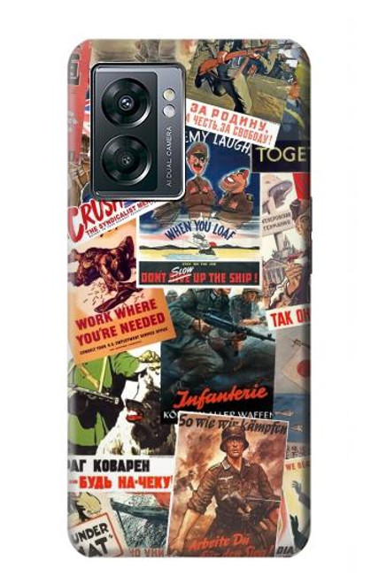 S3905 Vintage Army Poster Hülle Schutzhülle Taschen für OnePlus Nord N300