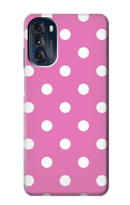 S2358 Pink Polka Dots Hülle Schutzhülle Taschen für Motorola Moto G 5G (2023)