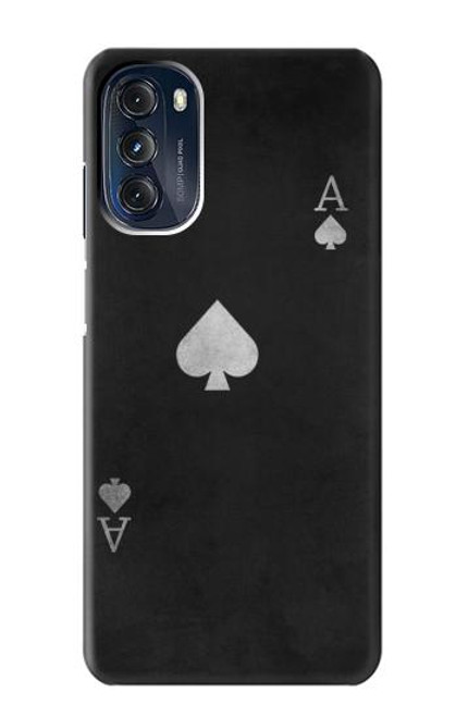 S3152 Black Ace of Spade Hülle Schutzhülle Taschen für Motorola Moto G 5G (2023)