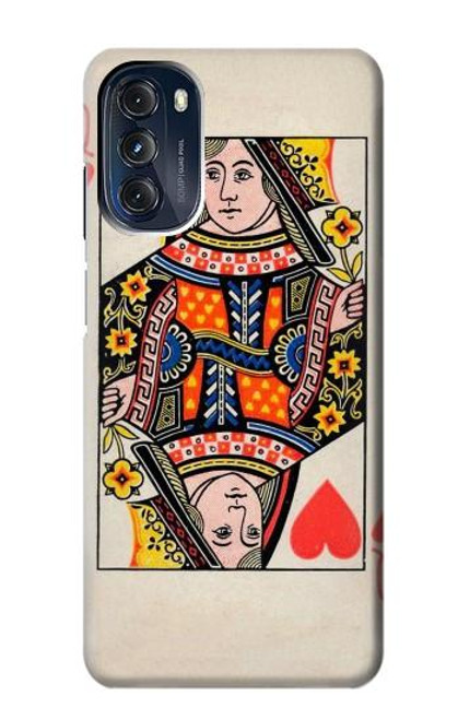 S3429 Queen Hearts Card Hülle Schutzhülle Taschen für Motorola Moto G 5G (2023)