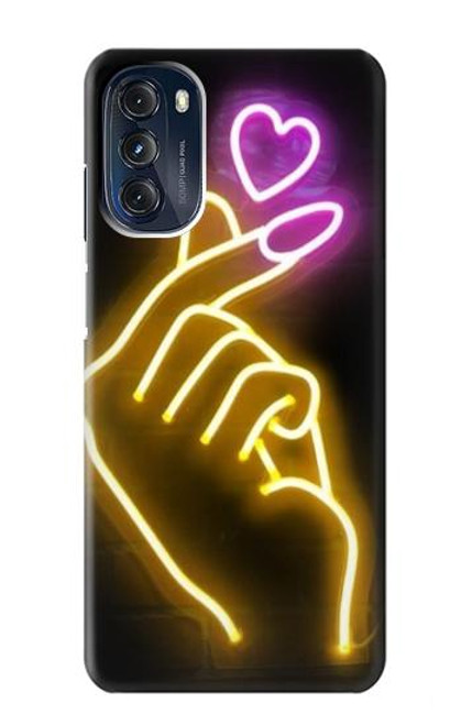 S3512 Cute Mini Heart Neon Graphic Hülle Schutzhülle Taschen für Motorola Moto G 5G (2023)