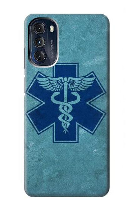 S3824 Caduceus Medical Symbol Hülle Schutzhülle Taschen für Motorola Moto G 5G (2023)