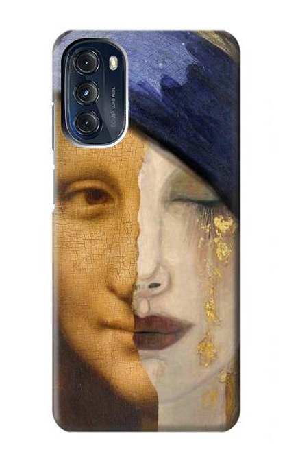 S3853 Mona Lisa Gustav Klimt Vermeer Hülle Schutzhülle Taschen für Motorola Moto G 5G (2023)