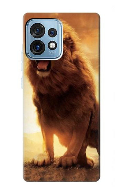 S1957 Lion Aslan Hülle Schutzhülle Taschen für Motorola Edge+ (2023), X40, X40 Pro, Edge 40 Pro