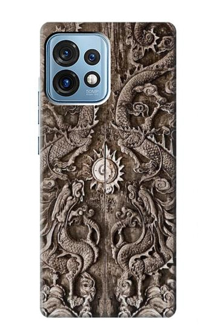 S3395 Dragon Door Hülle Schutzhülle Taschen für Motorola Edge+ (2023), X40, X40 Pro, Edge 40 Pro