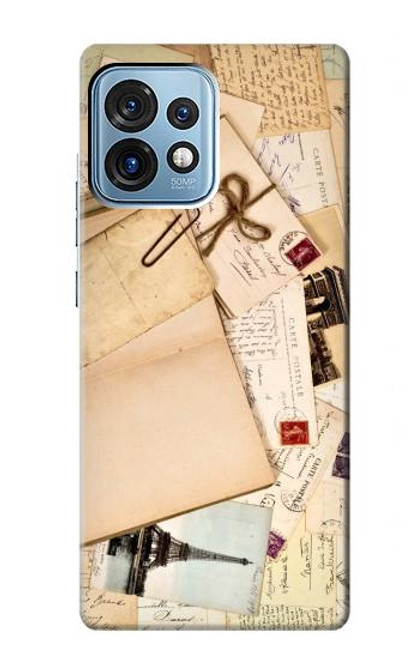 S3397 Postcards Memories Hülle Schutzhülle Taschen für Motorola Edge+ (2023), X40, X40 Pro, Edge 40 Pro