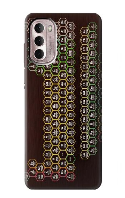 S3544 Neon Honeycomb Periodic Table Hülle Schutzhülle Taschen für Motorola Moto G Stylus 4G (2022)