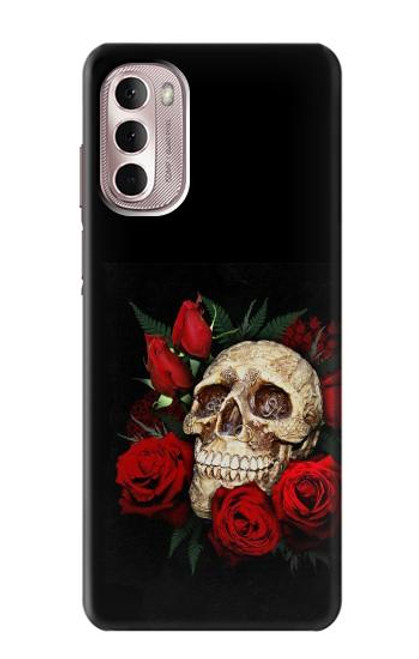 S3753 Dark Gothic Goth Skull Roses Hülle Schutzhülle Taschen für Motorola Moto G Stylus 4G (2022)