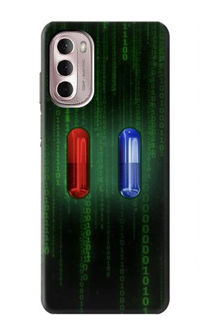 S3816 Red Pill Blue Pill Capsule Hülle Schutzhülle Taschen für Motorola Moto G Stylus 4G (2022)