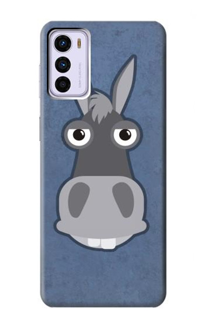 S3271 Donkey Cartoon Hülle Schutzhülle Taschen für Motorola Moto G42