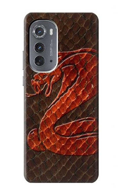 S0663 Cobra Snake Skin Hülle Schutzhülle Taschen für Motorola Edge (2022)