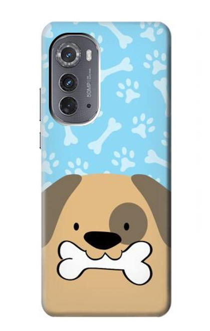 S2669 Cute Dog Paws Bones Cartoon Hülle Schutzhülle Taschen für Motorola Edge (2022)
