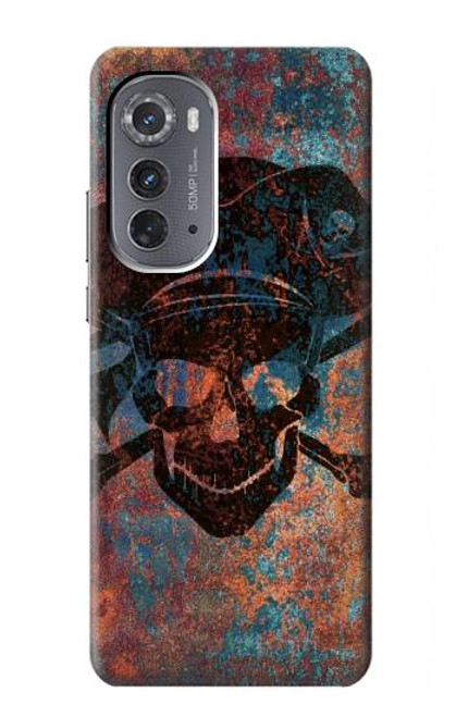 S3895 Pirate Skull Metal Hülle Schutzhülle Taschen für Motorola Edge (2022)