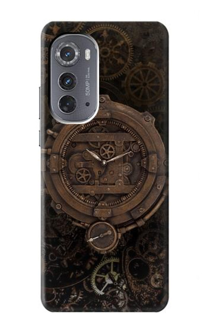 S3902 Steampunk Clock Gear Hülle Schutzhülle Taschen für Motorola Edge (2022)