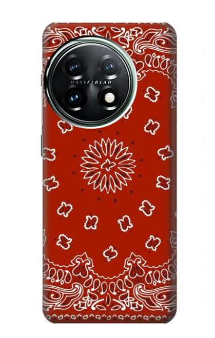 S3355 Bandana Red Pattern Hülle Schutzhülle Taschen für OnePlus 11