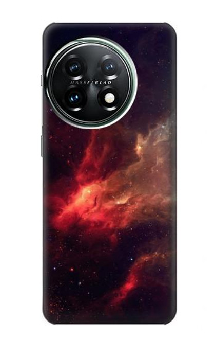 S3897 Red Nebula Space Hülle Schutzhülle Taschen für OnePlus 11