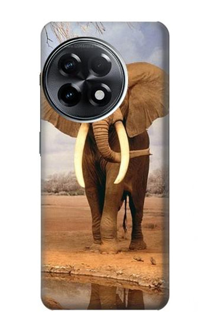 S0310 African Elephant Hülle Schutzhülle Taschen für OnePlus 11R