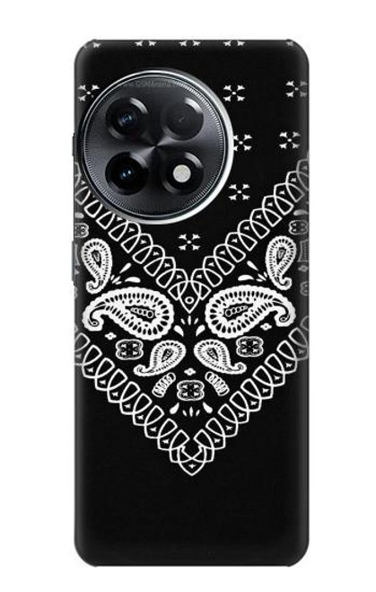 S3363 Bandana Black Pattern Hülle Schutzhülle Taschen für OnePlus 11R