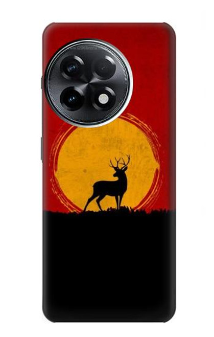 S3513 Deer Sunset Hülle Schutzhülle Taschen für OnePlus 11R