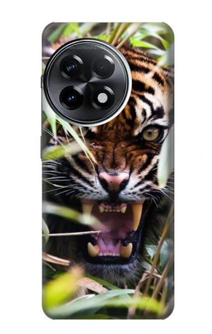 S3838 Barking Bengal Tiger Hülle Schutzhülle Taschen für OnePlus 11R