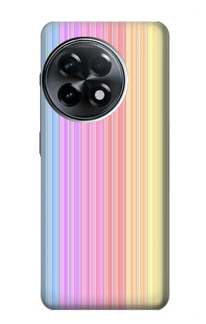S3849 Colorful Vertical Colors Hülle Schutzhülle Taschen für OnePlus 11R