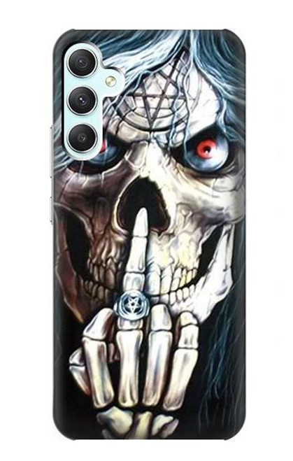 S0222 Skull Pentagram Hülle Schutzhülle Taschen für Samsung Galaxy A34 5G