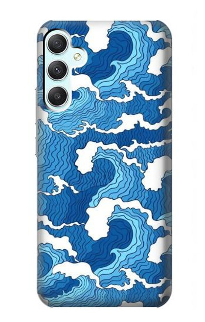 S3901 Aesthetic Storm Ocean Waves Hülle Schutzhülle Taschen für Samsung Galaxy A34 5G