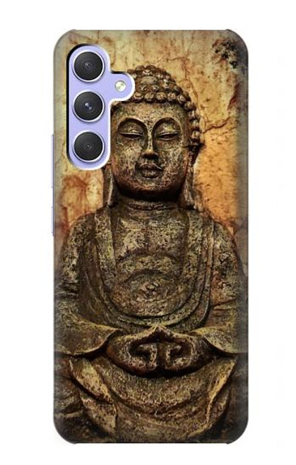 S0344 Buddha Rock Carving Hülle Schutzhülle Taschen für Samsung Galaxy A54 5G