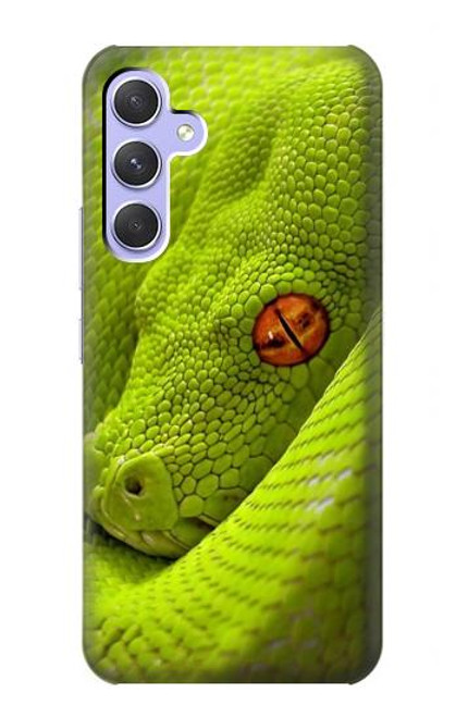 S0785 Green Snake Hülle Schutzhülle Taschen für Samsung Galaxy A54 5G