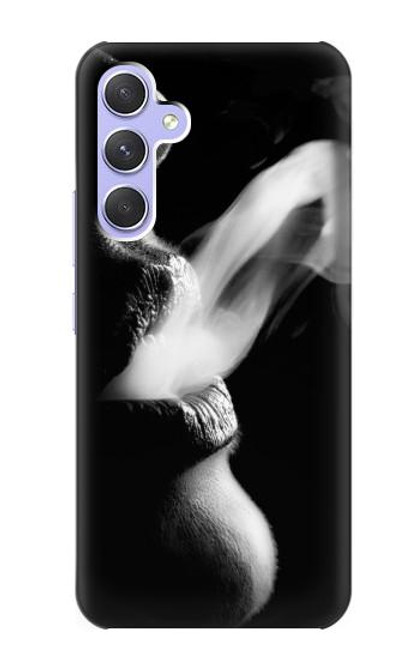 S0917 Sexy Lip Girl Smoking Hülle Schutzhülle Taschen für Samsung Galaxy A54 5G