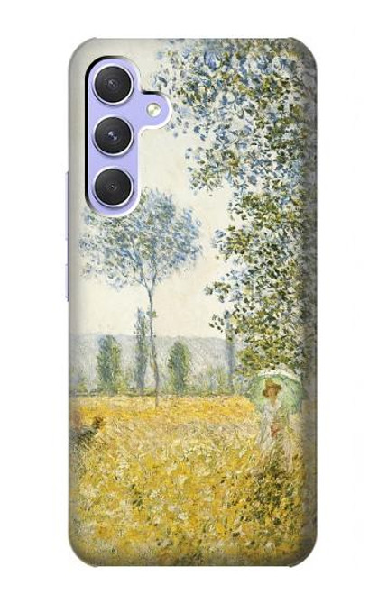 S2682 Claude Monet Fields In Spring Hülle Schutzhülle Taschen für Samsung Galaxy A54 5G