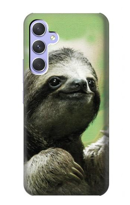 S2708 Smiling Sloth Hülle Schutzhülle Taschen für Samsung Galaxy A54 5G