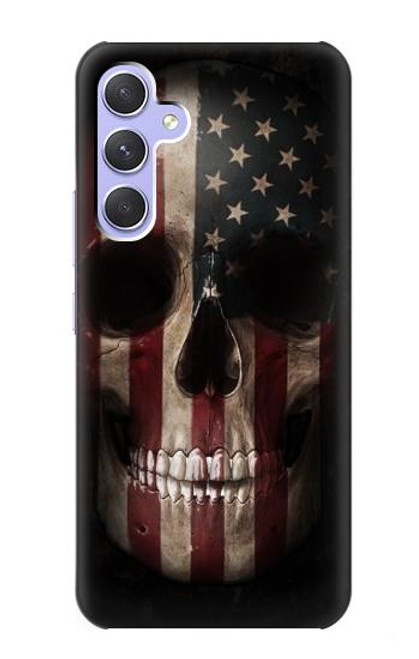 S3850 American Flag Skull Hülle Schutzhülle Taschen für Samsung Galaxy A54 5G