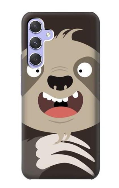 S3855 Sloth Face Cartoon Hülle Schutzhülle Taschen für Samsung Galaxy A54 5G