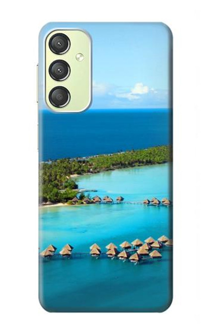 S0844 Bora Bora Island Hülle Schutzhülle Taschen für Samsung Galaxy A24 4G