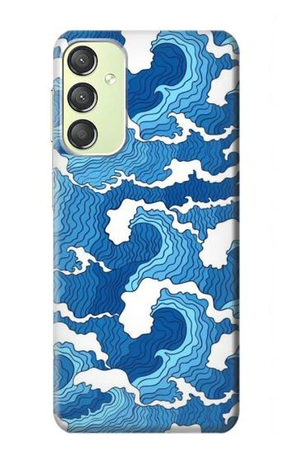 S3901 Aesthetic Storm Ocean Waves Hülle Schutzhülle Taschen für Samsung Galaxy A24 4G