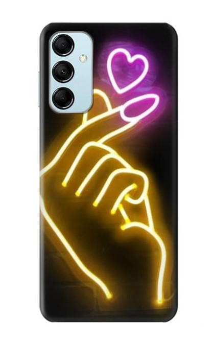 S3512 Cute Mini Heart Neon Graphic Hülle Schutzhülle Taschen für Samsung Galaxy M14
