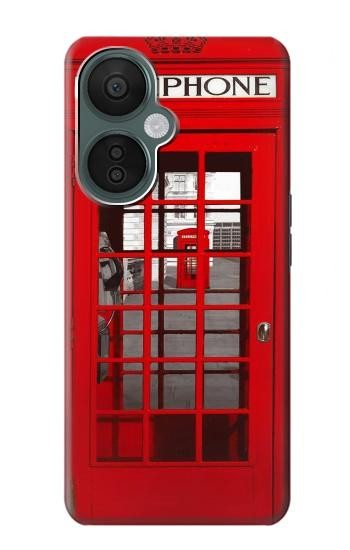 S0058 British Red Telephone Box Hülle Schutzhülle Taschen für OnePlus Nord CE 3 Lite, Nord N30 5G