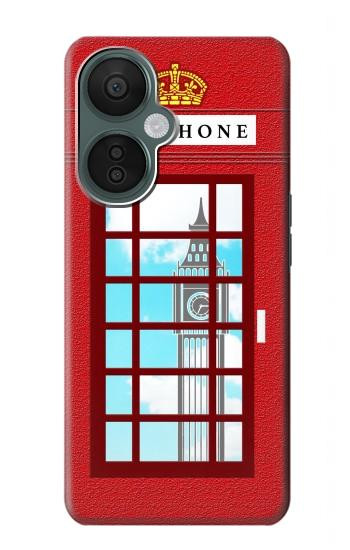 S2059 England British Telephone Box Minimalist Hülle Schutzhülle Taschen für OnePlus Nord CE 3 Lite, Nord N30 5G