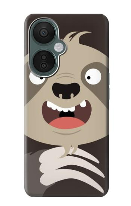S3855 Sloth Face Cartoon Hülle Schutzhülle Taschen für OnePlus Nord CE 3 Lite, Nord N30 5G