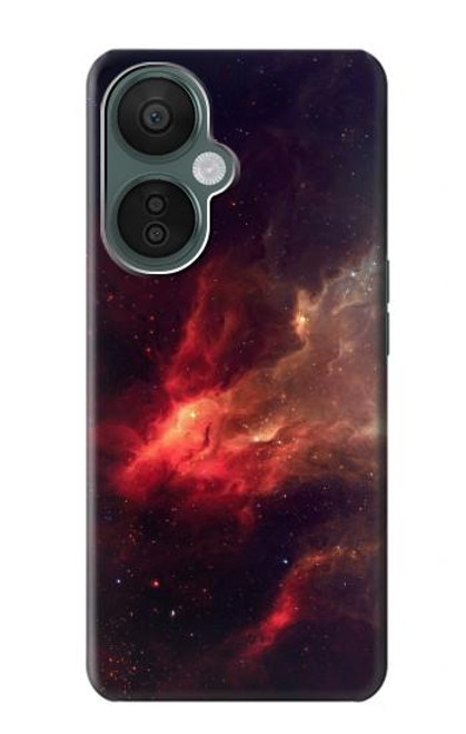 S3897 Red Nebula Space Hülle Schutzhülle Taschen für OnePlus Nord CE 3 Lite, Nord N30 5G